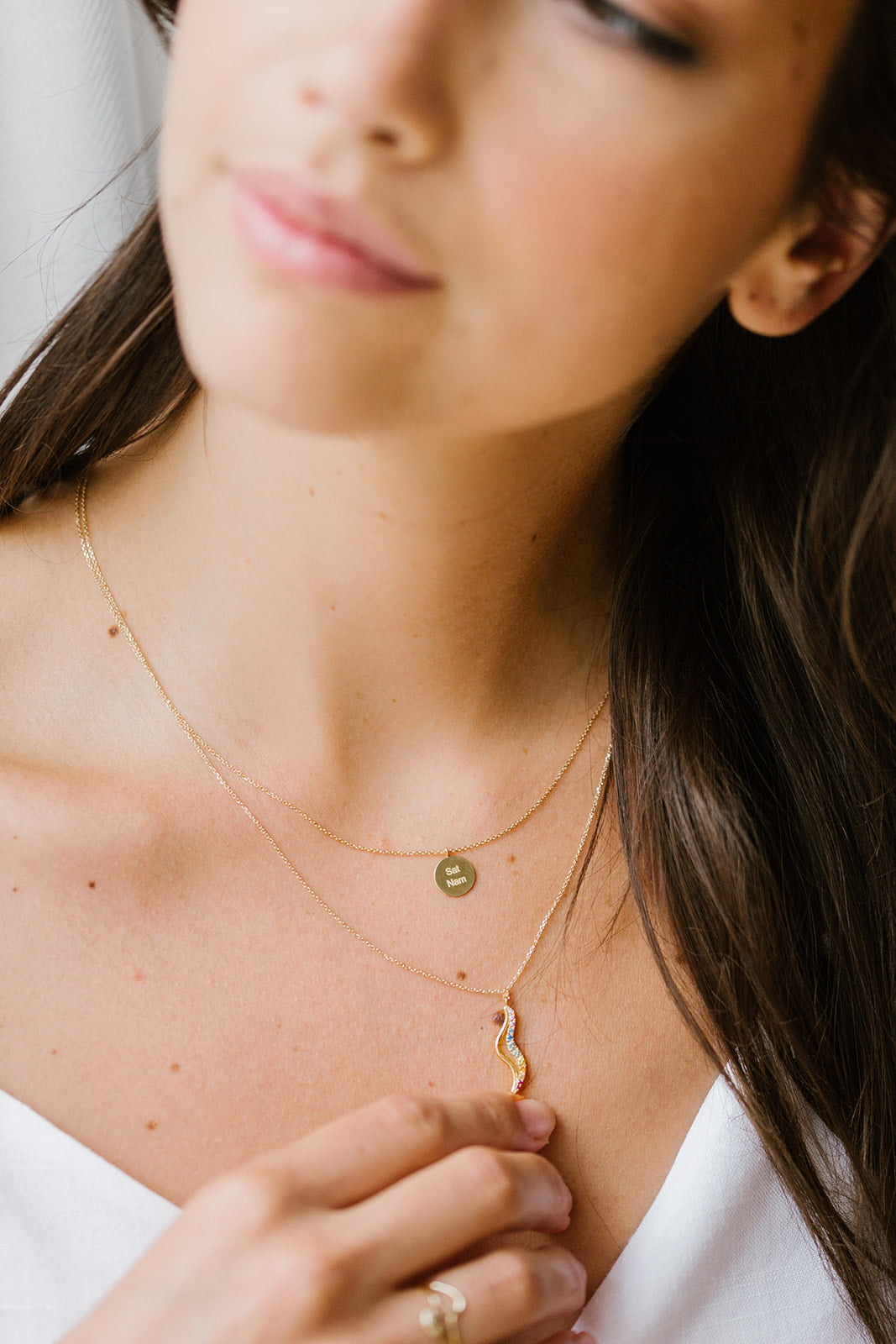 Collier médaille Ong Namo/Sat Nam