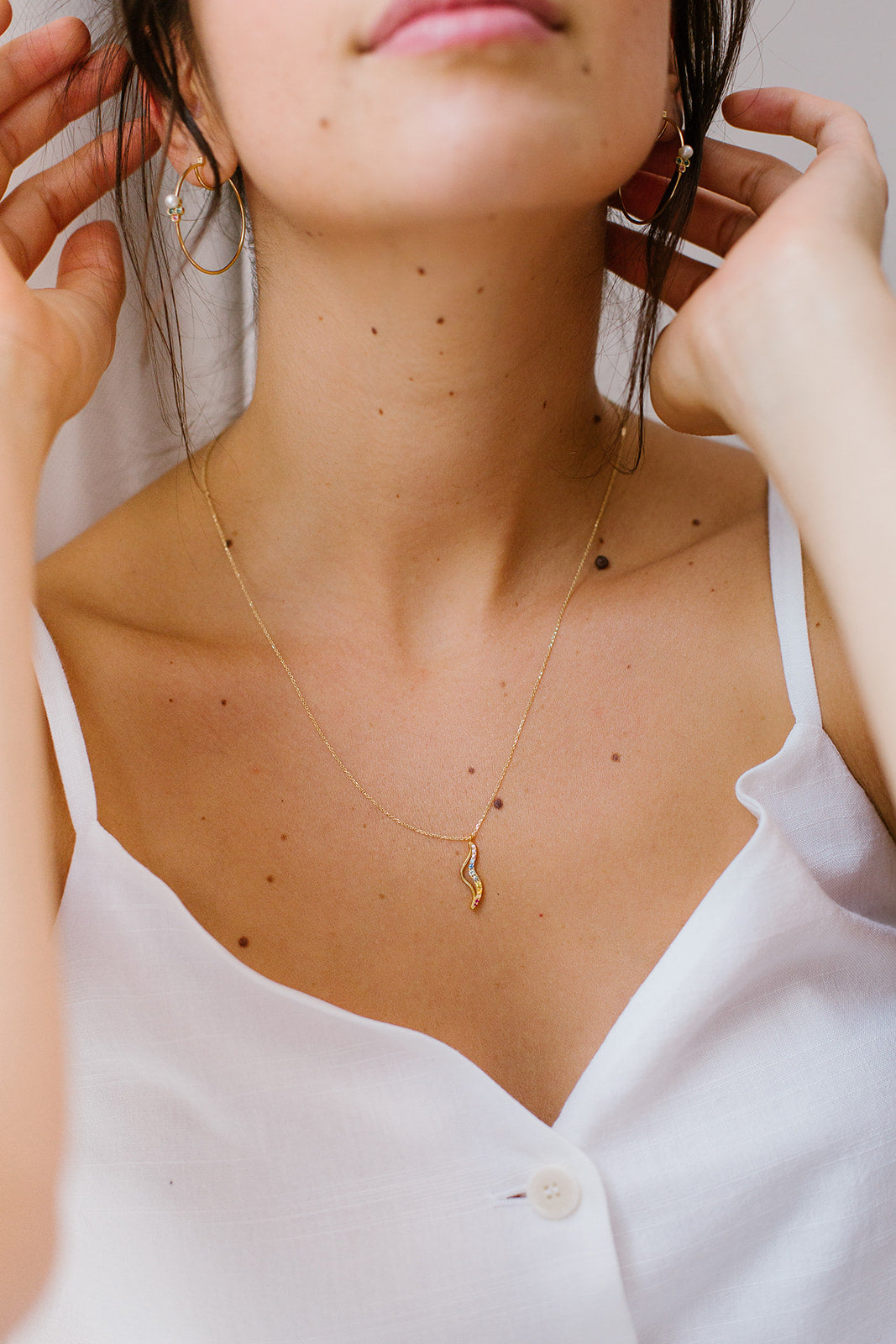 Collier Kundalini saphirs de couleurs