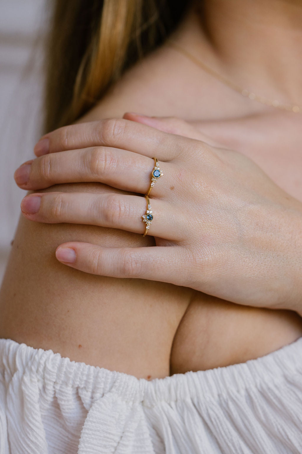 Bague Lumineuse bleue M