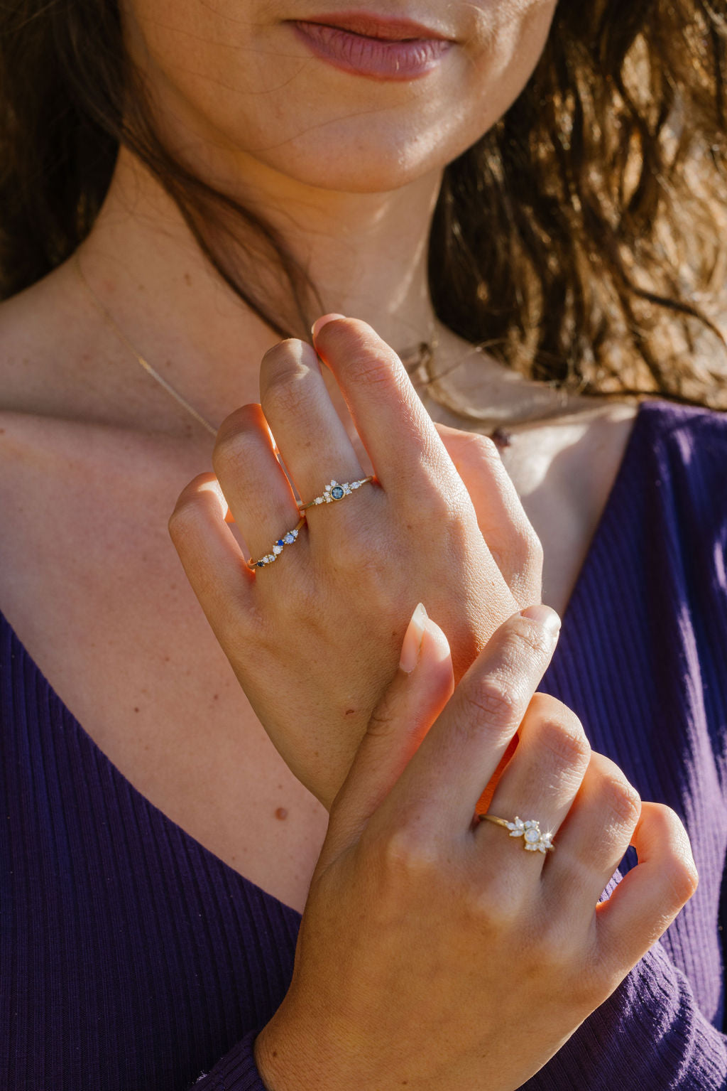 Bague Lumineuse bleue S