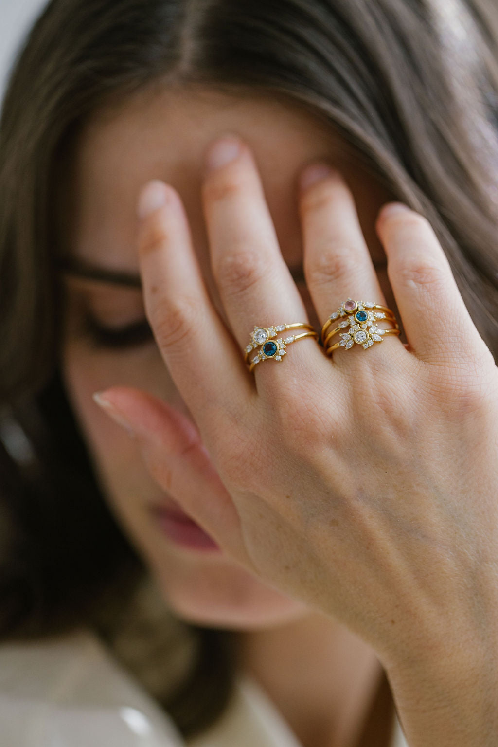 Bague Lumineuse bleue S