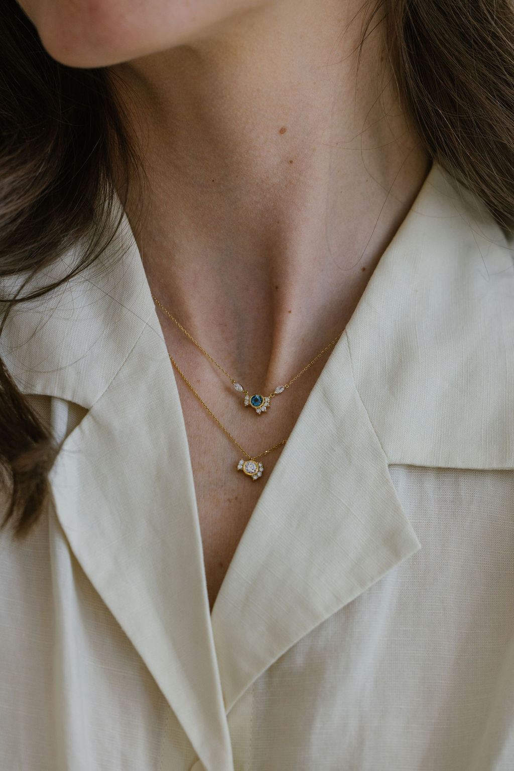 Collier Radiant bleu marquises