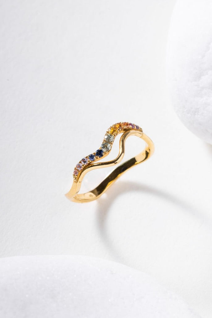Kundalini ring sapphires
