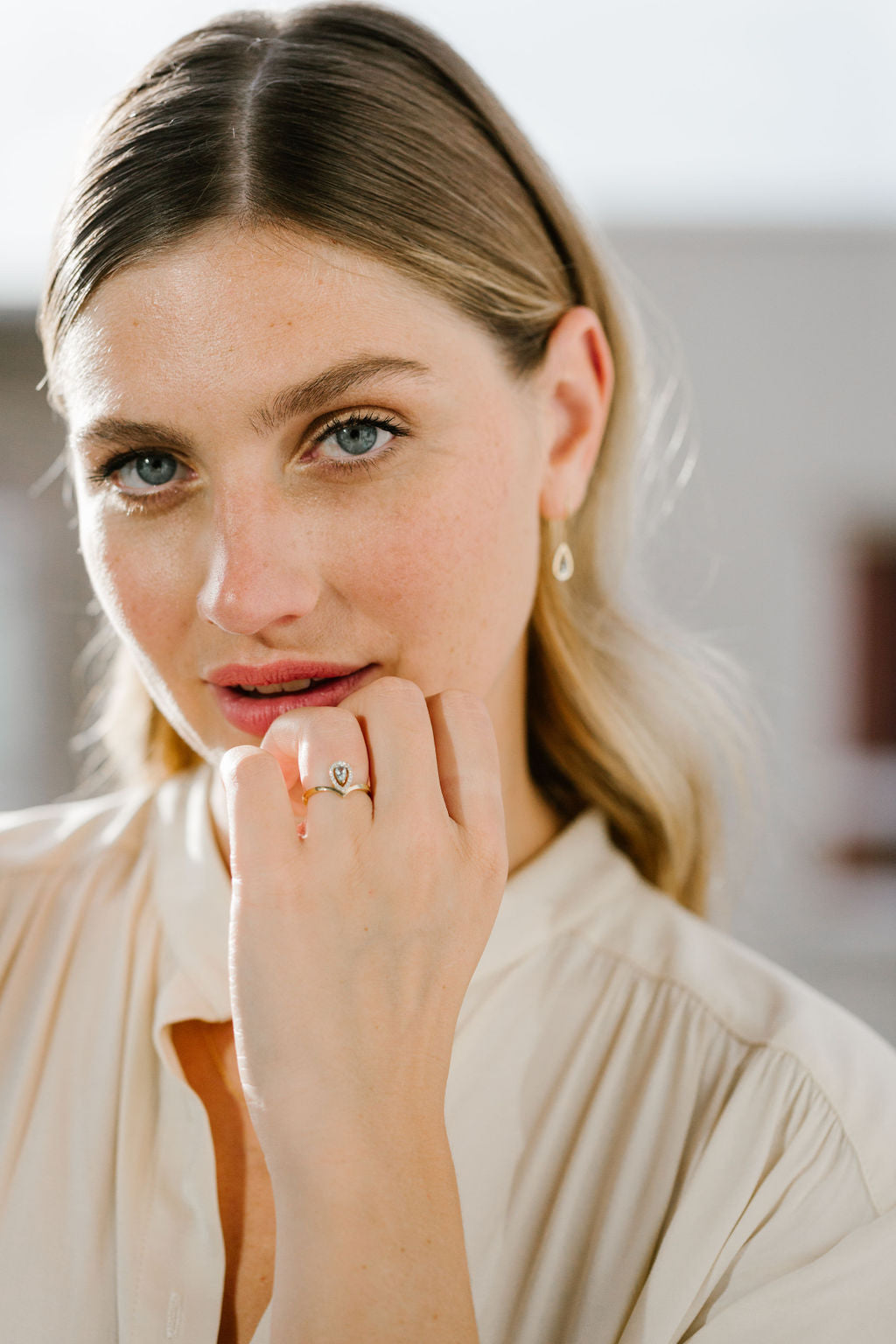 Boucles d'oreilles aigue-marine