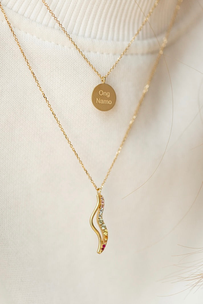 Collier médaille Ong Namo/Sat Nam