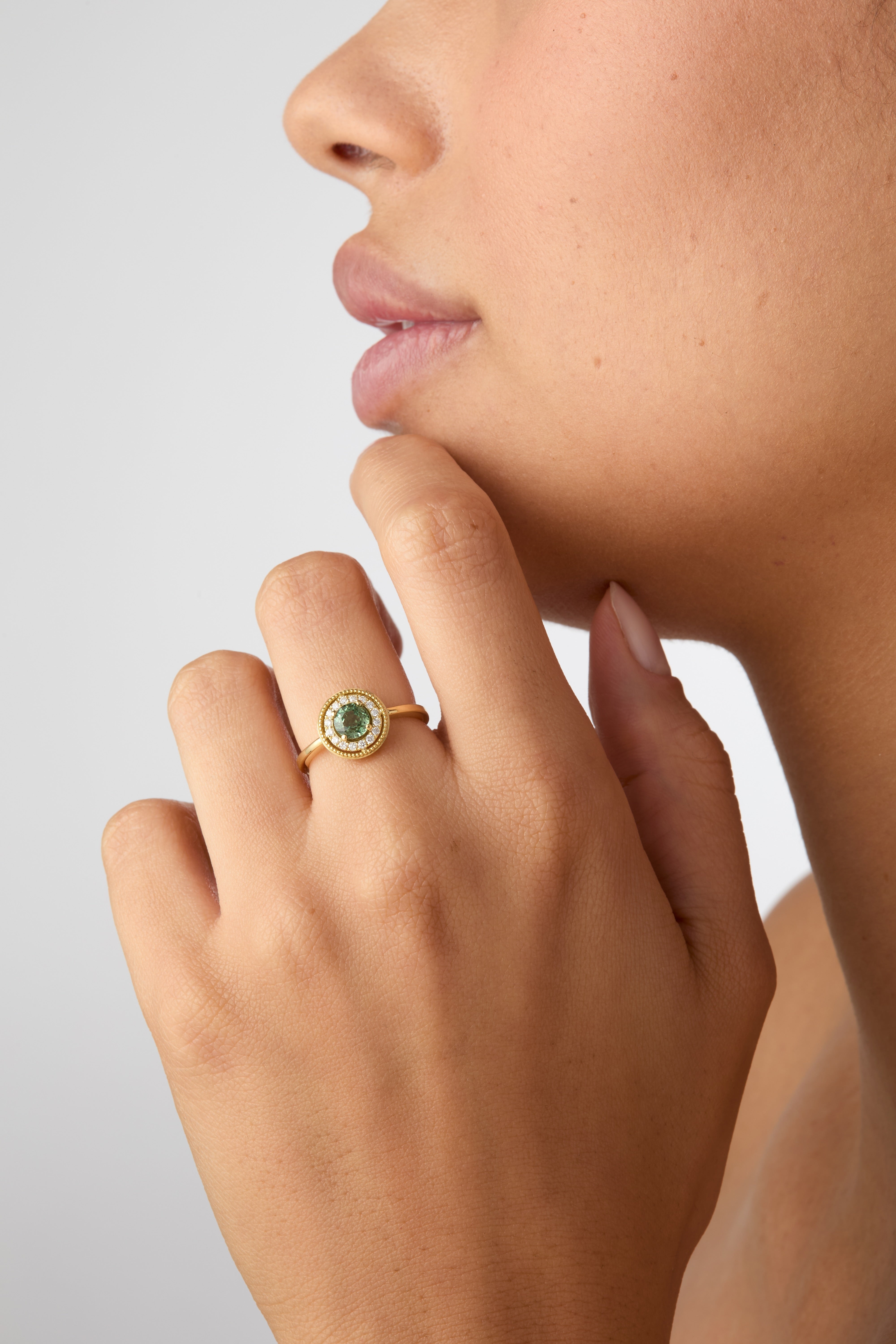 Millegrain ring