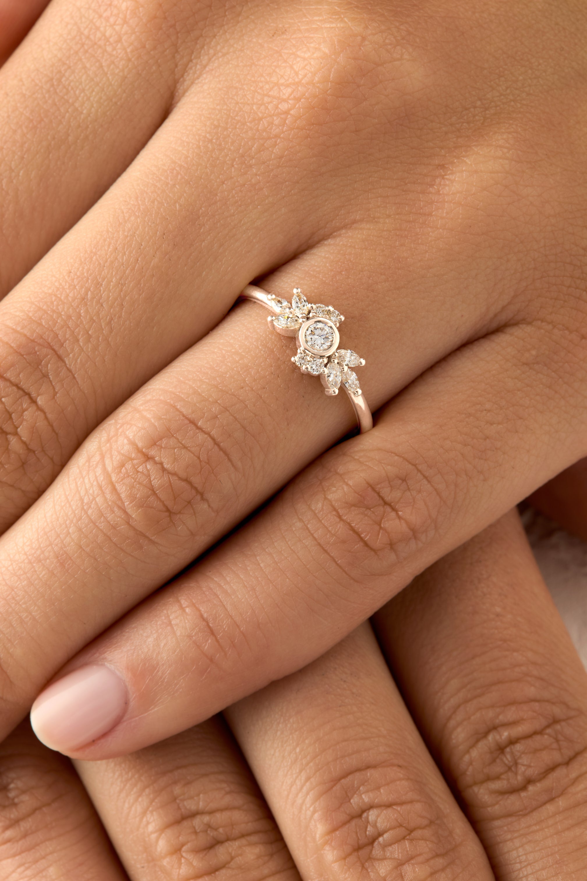 Bague Lumineuse marquises (bridal)