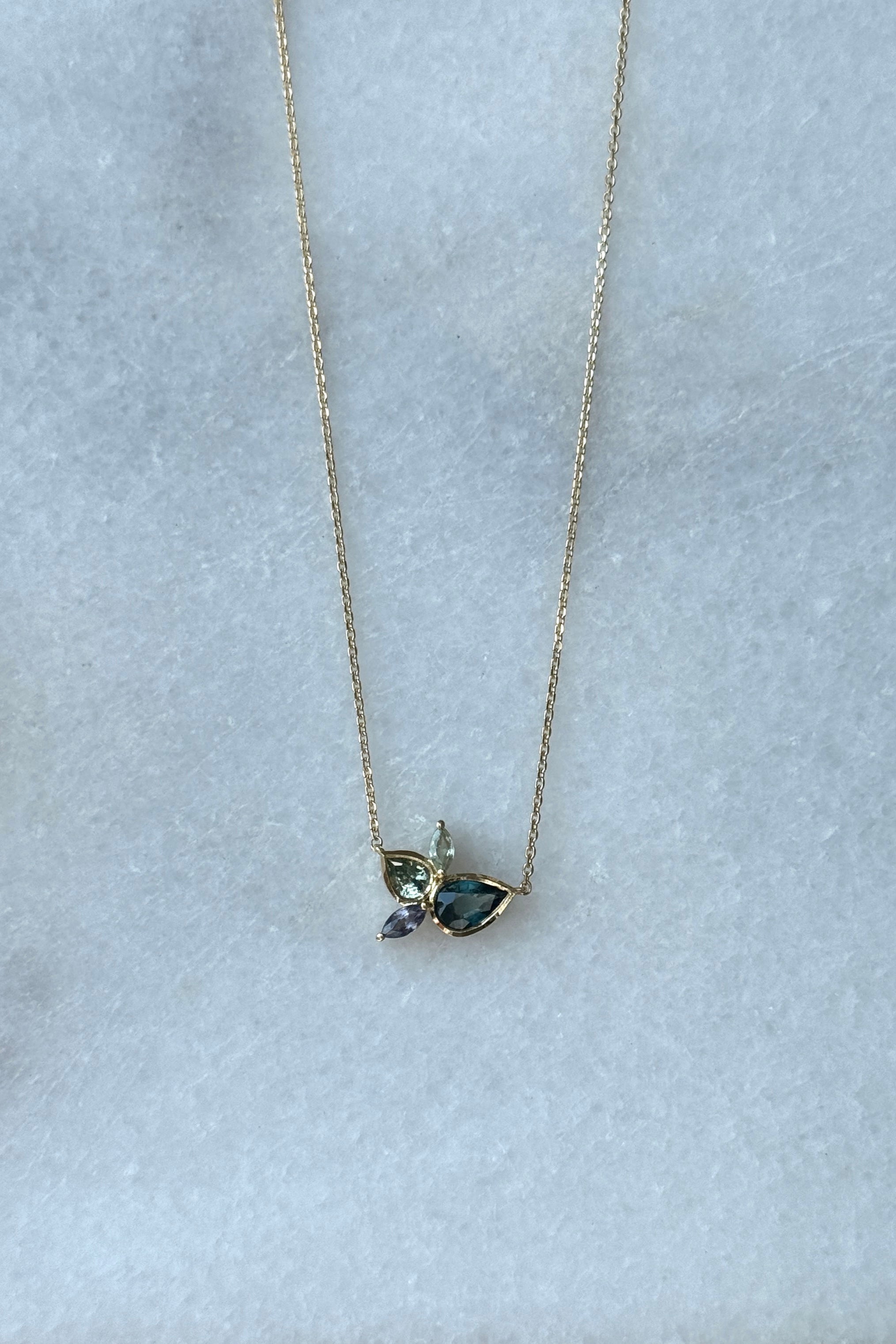 Fluidity necklace tourmaline