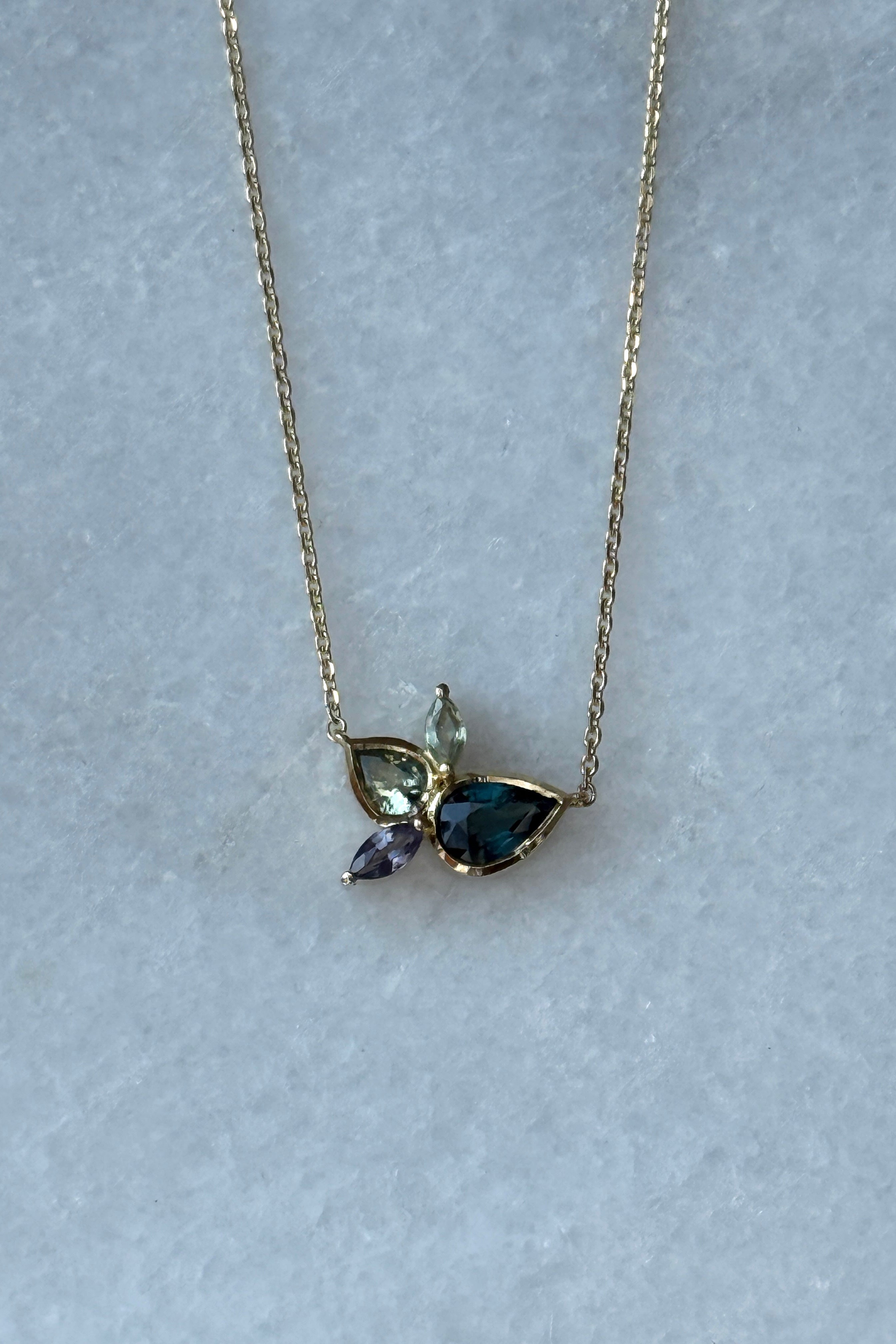 Fluidity necklace tourmaline
