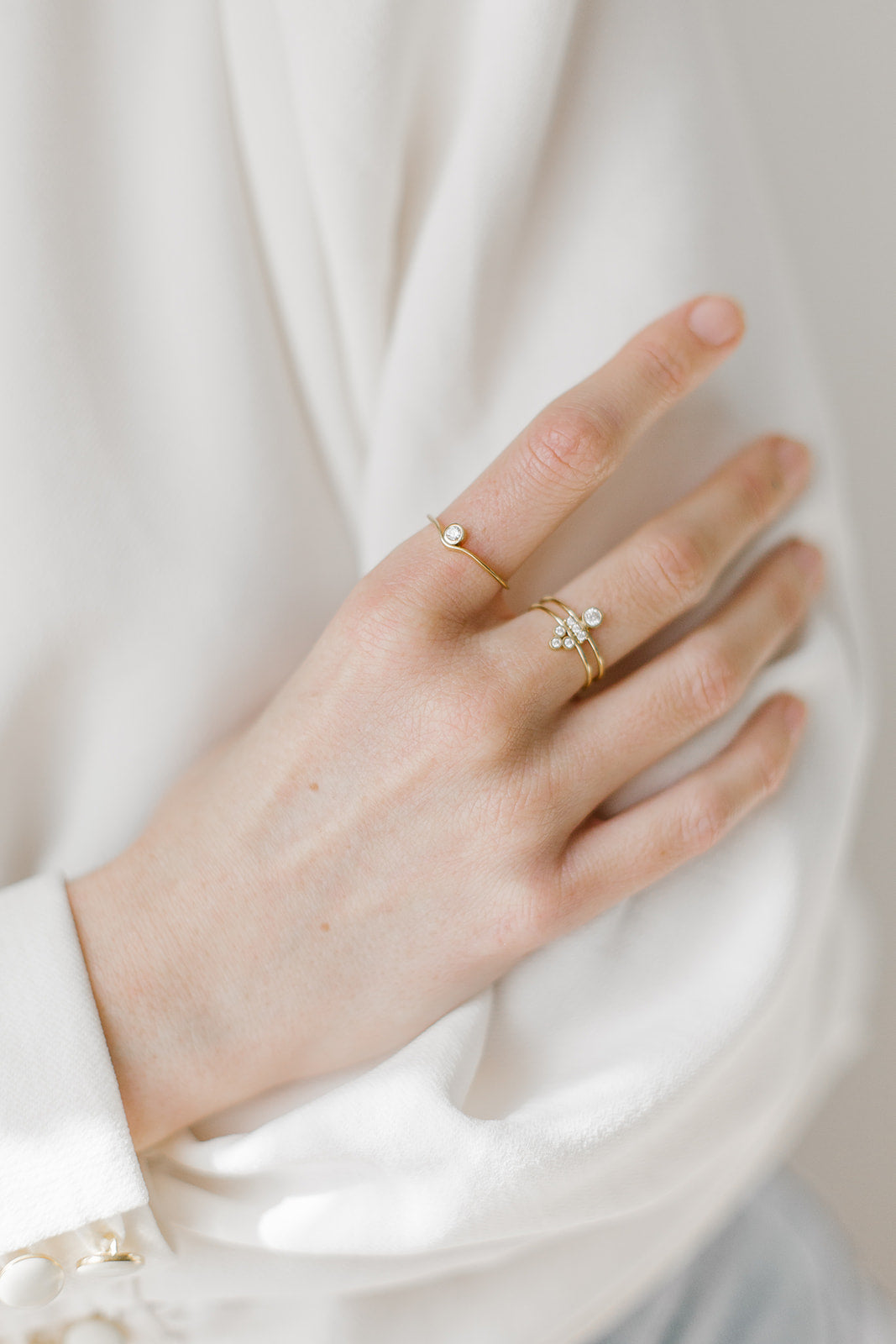 Synchronicity ring diamond
