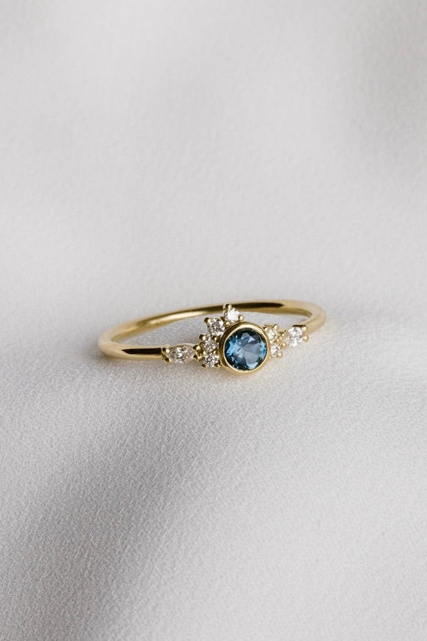 Bague Lumineuse bleue M