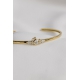 Bangle - 18k recycled gold, lab grown diamonds