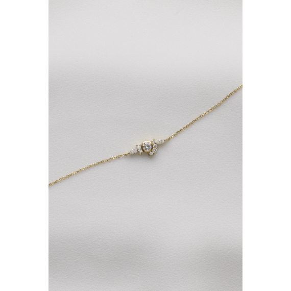 Bracelet simple - Or 18k recyclé, diamants lab grown