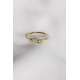 Lumineuse ring green - 18k recycled gold, tourmaline & diamonds