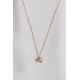 Simple necklace - 18k recycled gold, lab grown diamonds