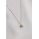 Simple necklace - 18k recycled gold, lab grown diamonds