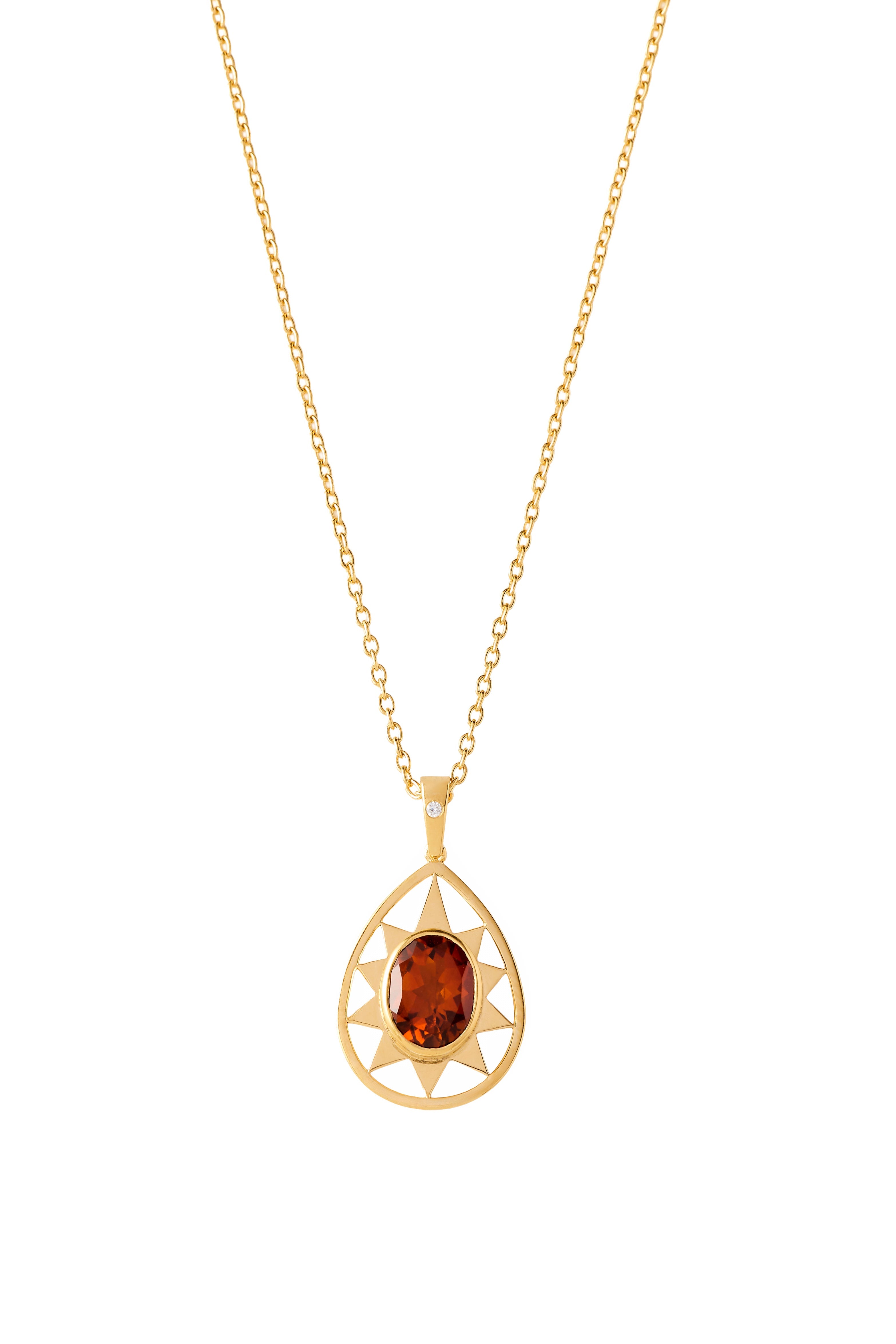 Collier Solaris - citrine