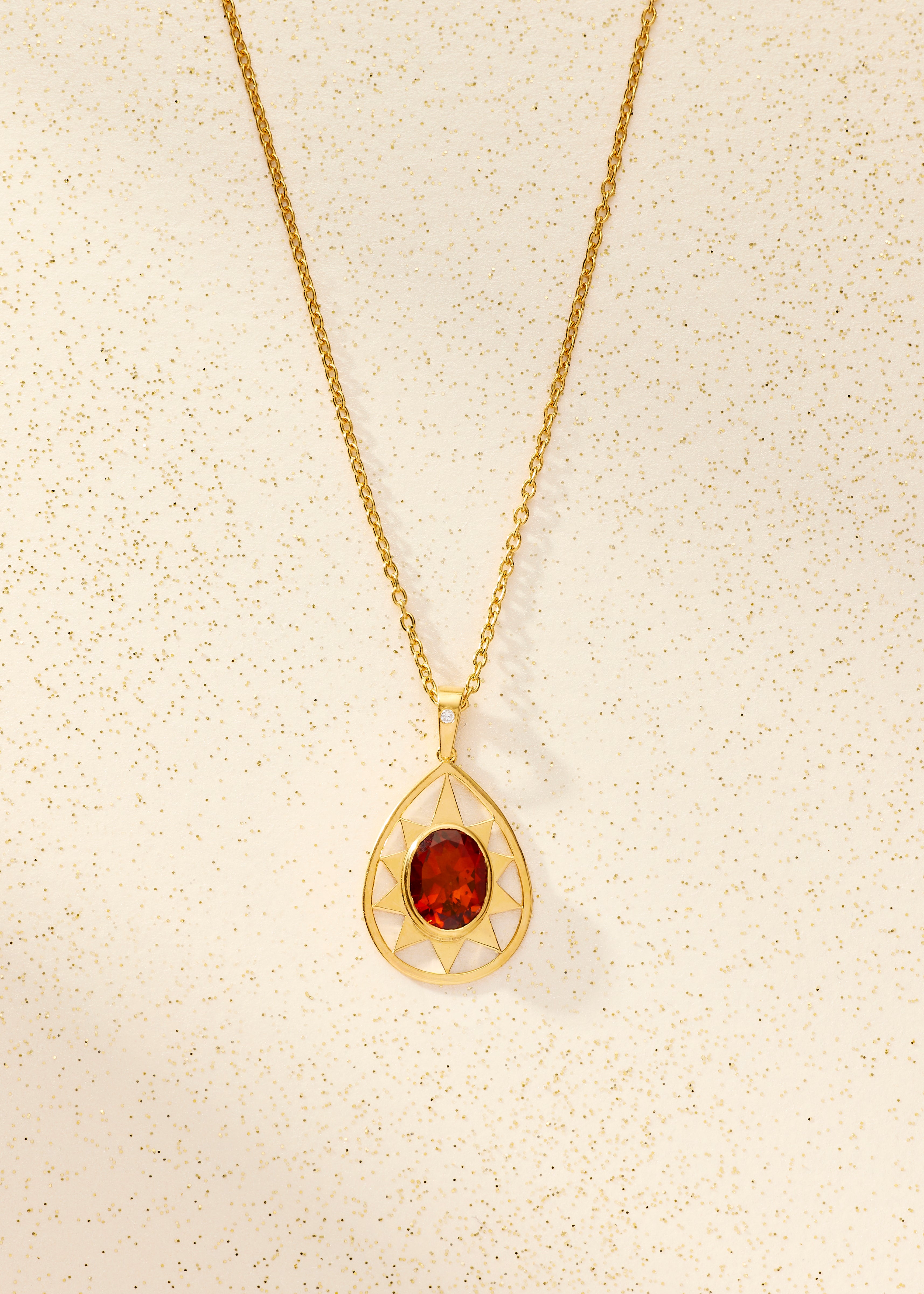 Collier Solaris - citrine