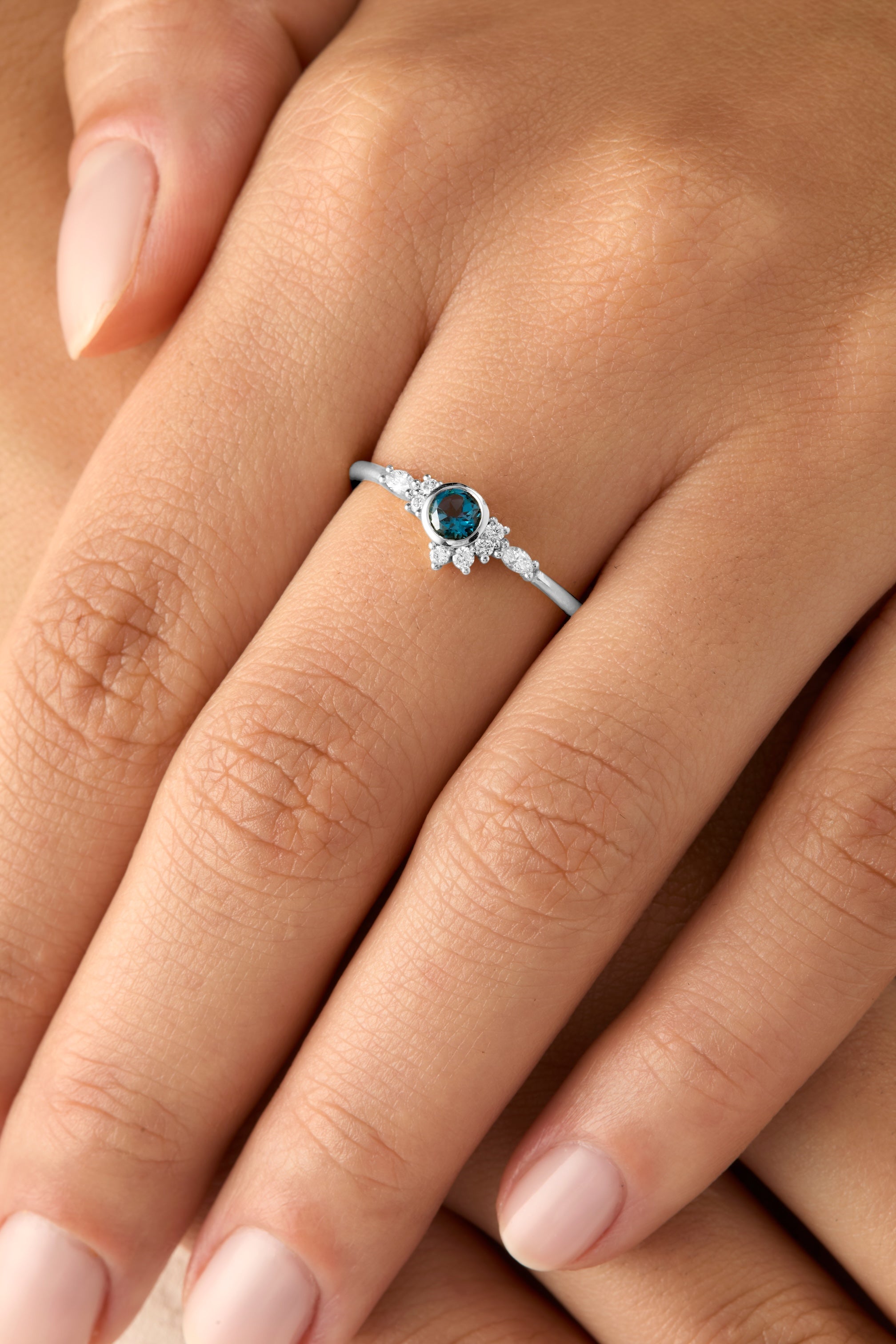Bague Lumineuse bleue M