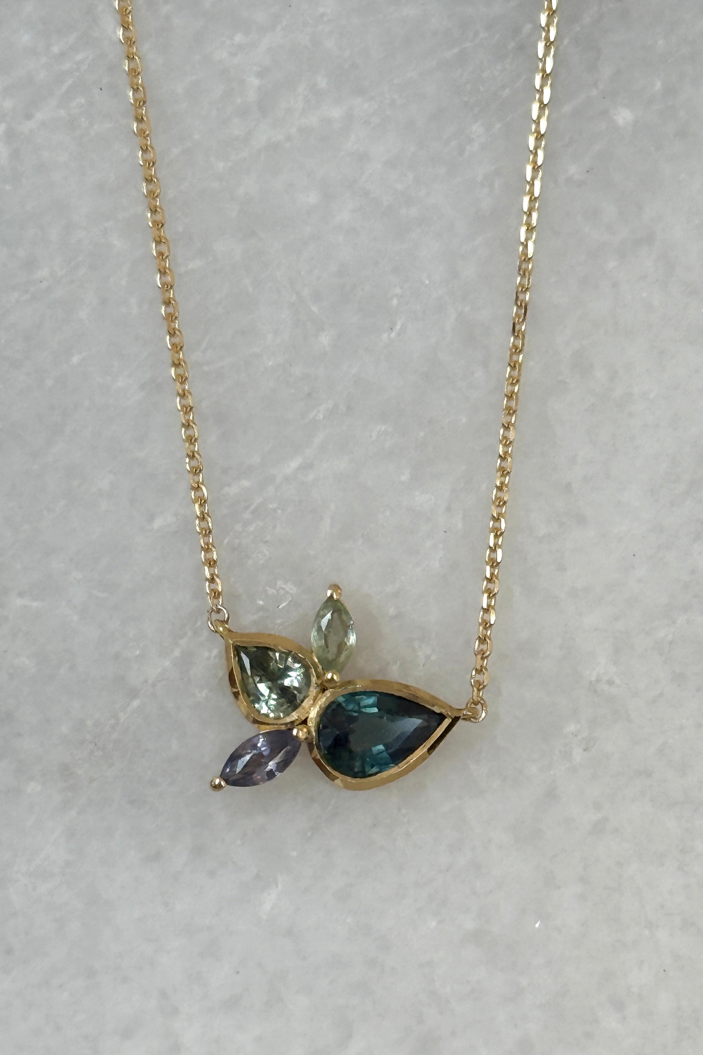 Fluidity necklace tourmaline