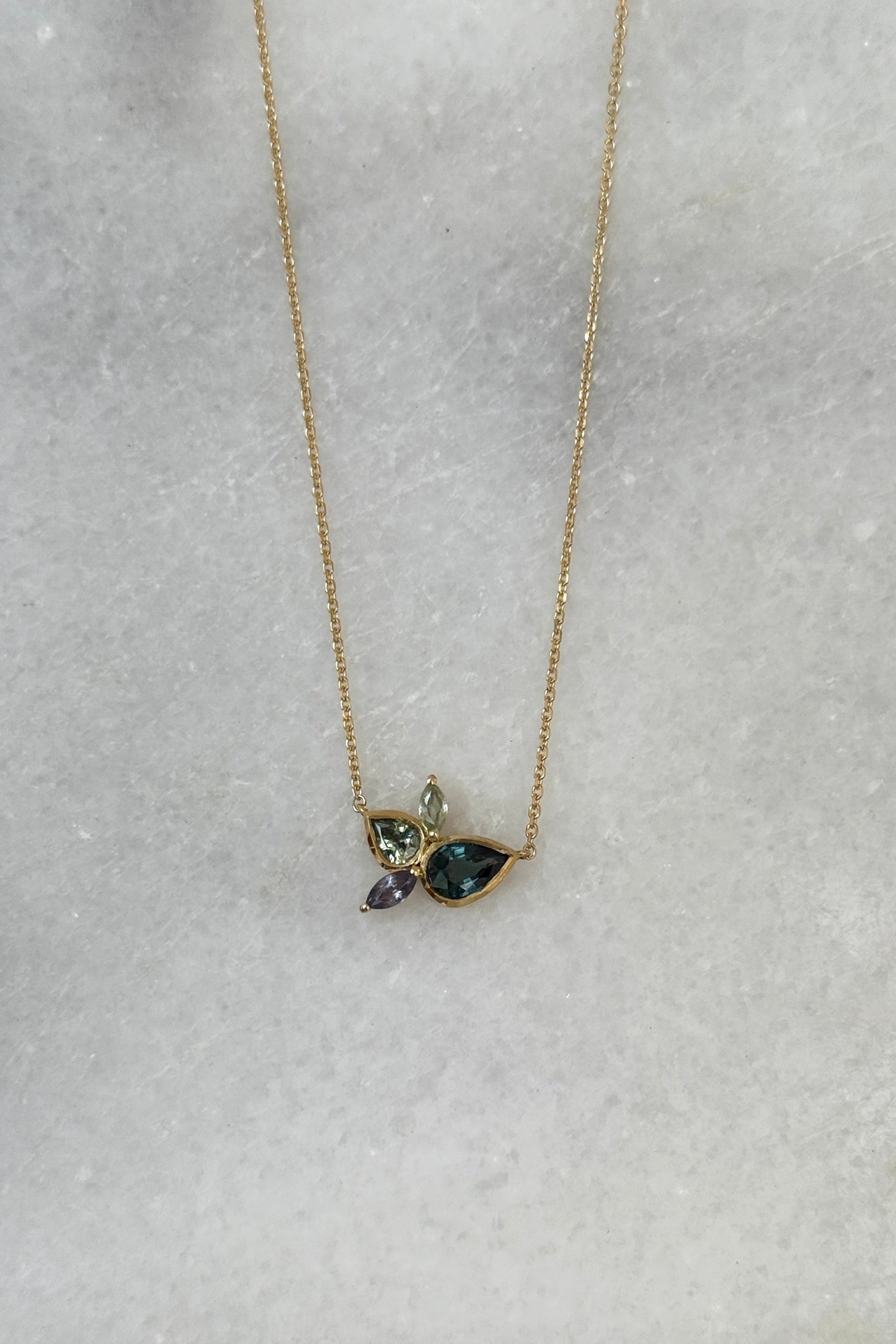 Fluidity necklace tourmaline