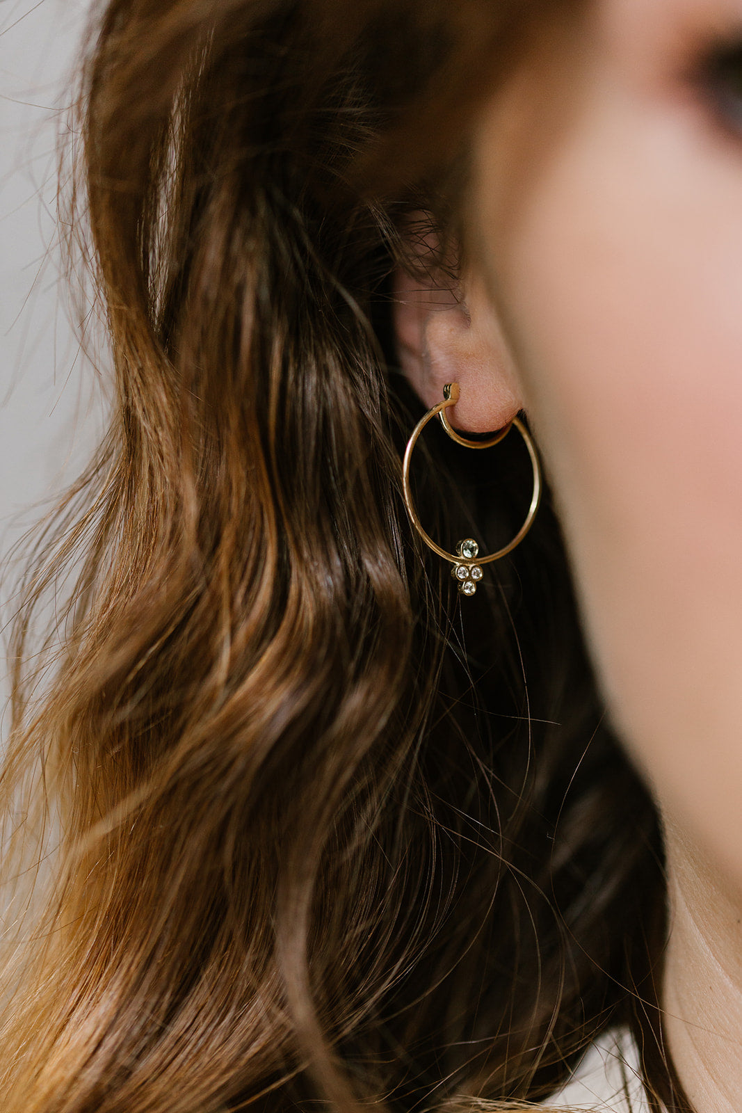 Synchronicity baby hoops earrings