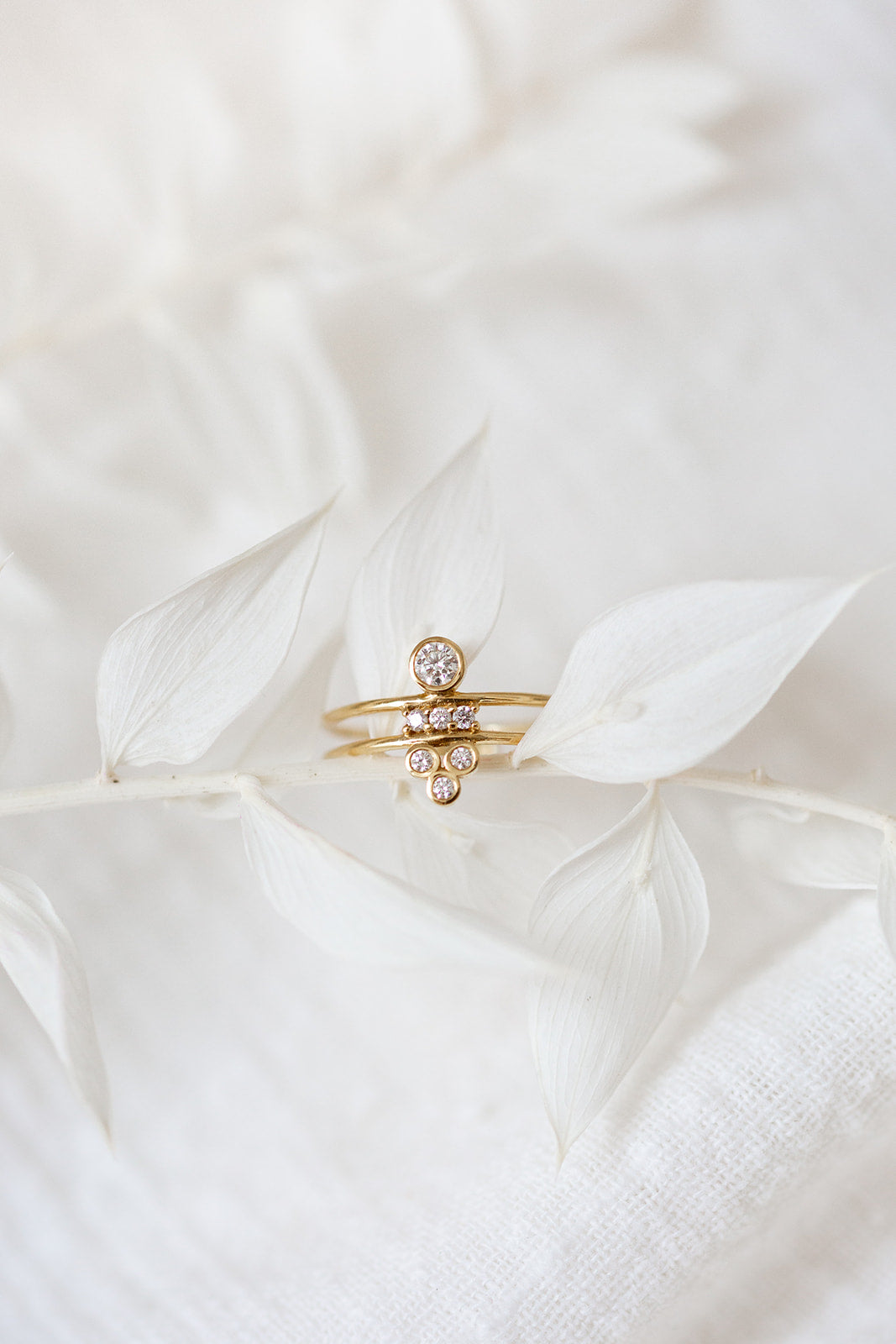 Bague double Synchronicity diamants