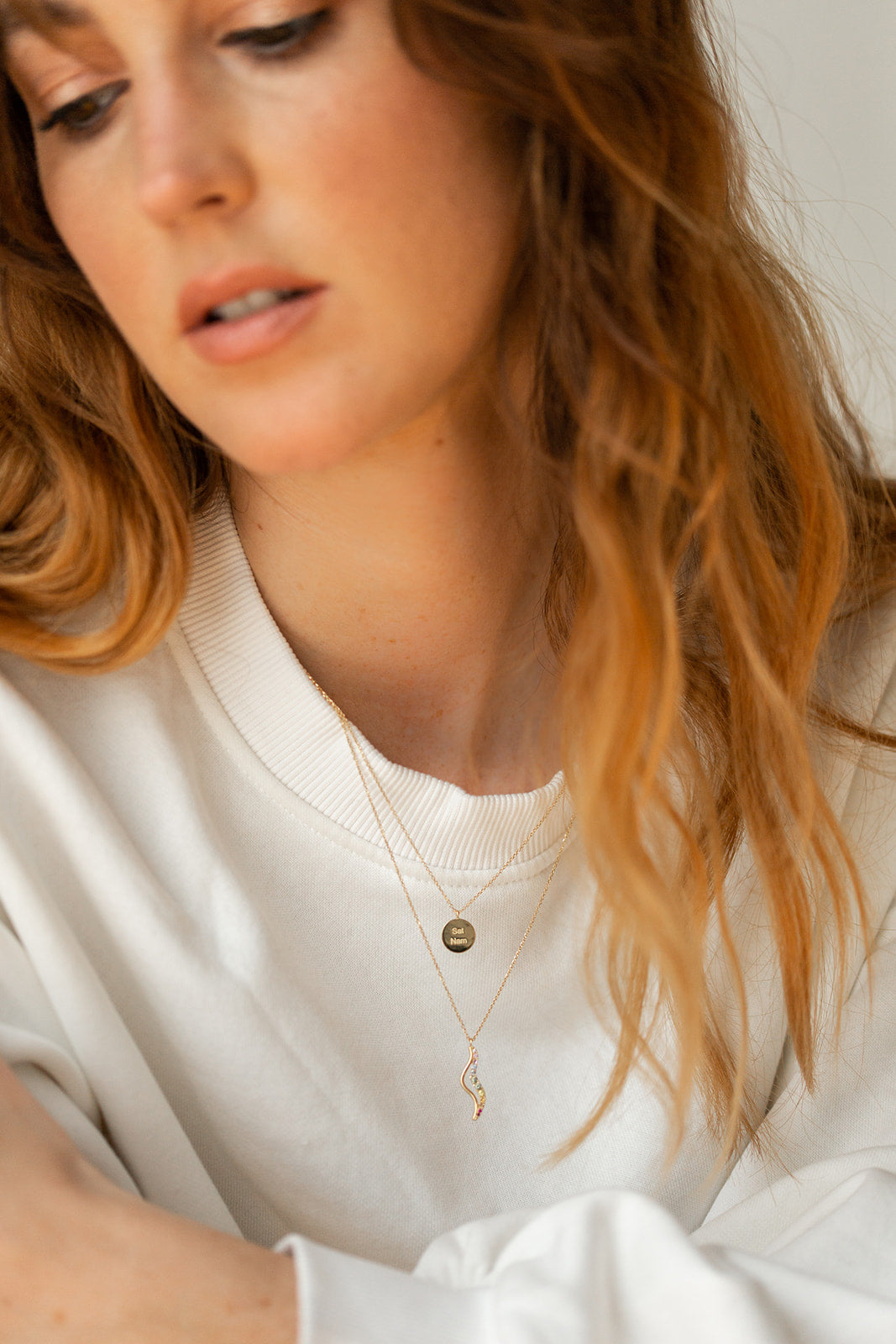 Kundalini necklace sapphires