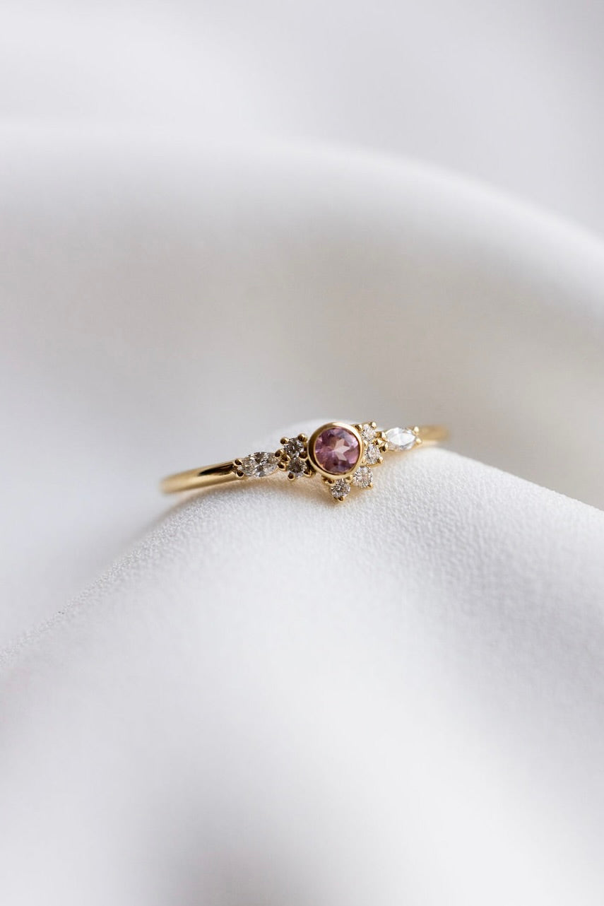 Bague Lumineuse rose