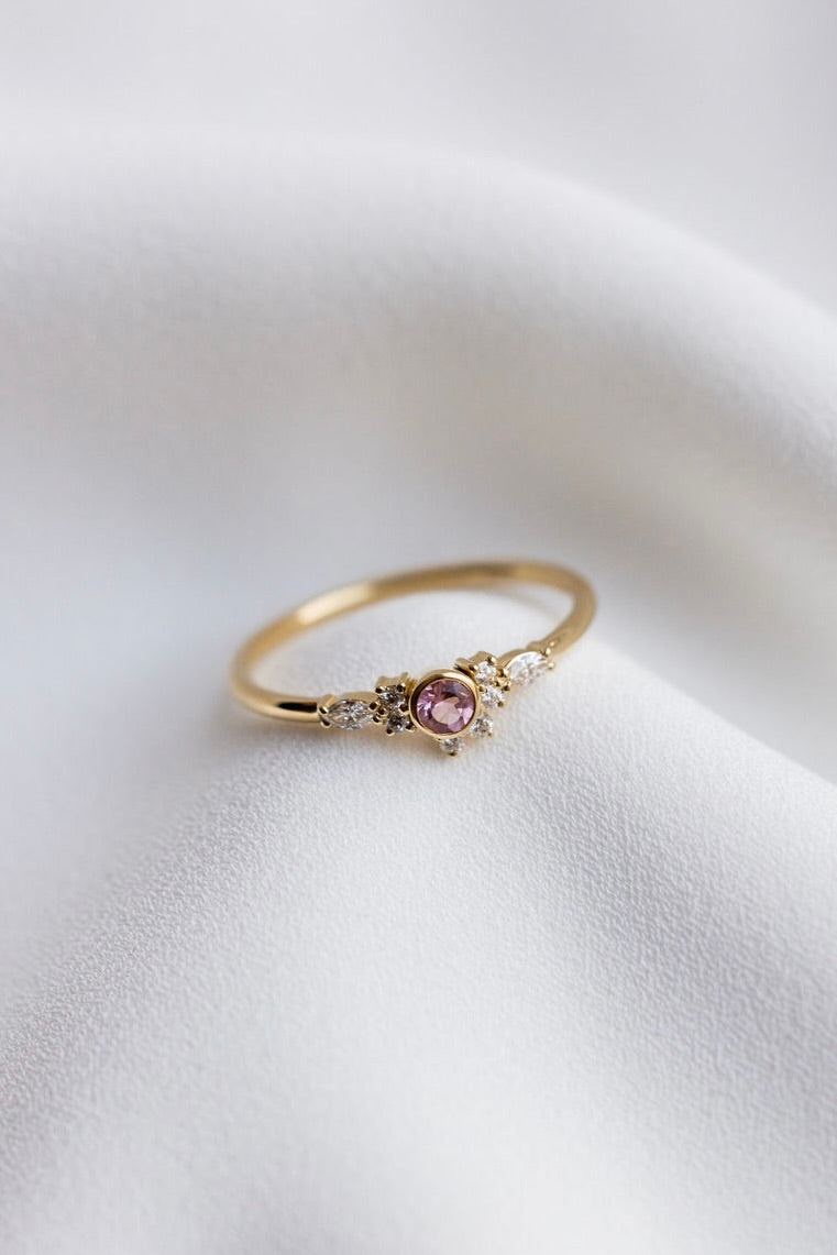 Bague Lumineuse rose